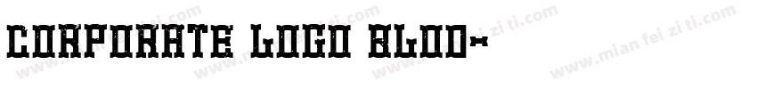 corporate logo blod字体转换